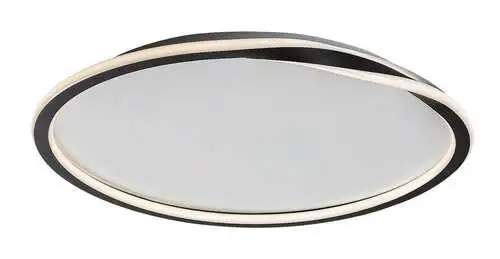 RABALUX Mathiola, LED plafonjera crna 40W, 2200lm, 4000K, 56cm