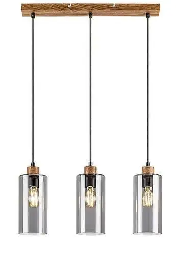 RABALUX Tanno, hrastova metalna visilica, E27 3x25W, IP21