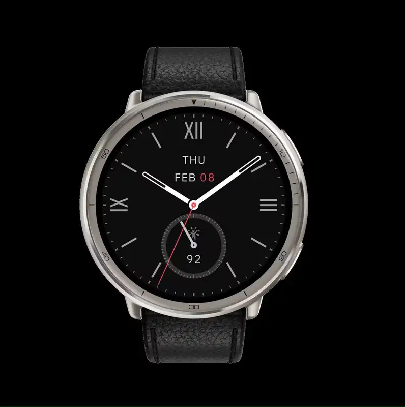 AMAZFIT Active 2 (Round) Black Leather