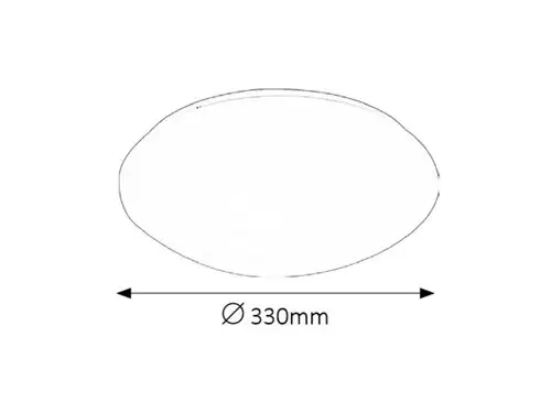 RABALUX Lucas kupatilska plafonjera LED 18W 4000K 33cm bela IP44