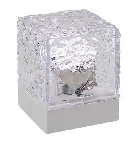 RABALUX Cubiko, stona dekorativna punjiva, samo RGB boje, daljinski, dimabilna (trajanje baterije 8h)