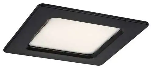 RABALUX Shaun2 plafonjera 3W 4000K crna cetvrtasta