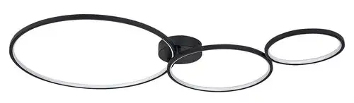 RABALUX Formand, plafonska crna LED 38W, 1100lm, 3000K, 115cm