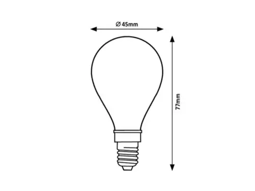 RABALUX Filament LED sijalica E14 G45, 4W, 500lm, 4000K