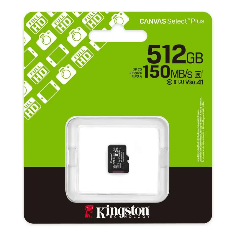KINGSTON MicroSD 512GB Kingston SelectPlus gen 3   bez adaptera