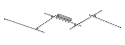 RABALUX Negan, plafonska lampa, srebrna, 40W 1550lm-2850lm, 4000K IP20