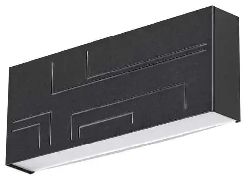 RABALUX Maribor, spoljna zidna lampa LED12W crna
