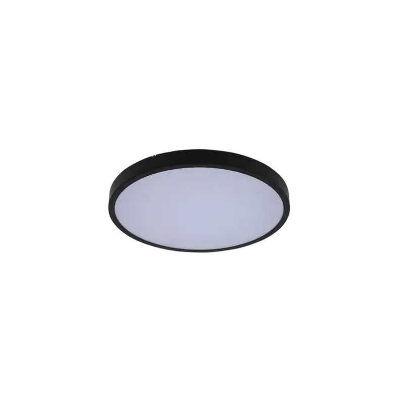 RABALUX Alenzo, LED plafonjera crni prsten, IP44 zaštita, 18W, DIP Switch 3000-4000-6000K, precnik 30cm
