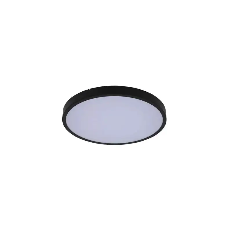RABALUX Alenzo, LED plafonjera crni prsten, IP44 zaštita, 18W, DIP Switch 3000-4000-6000K, precnik 30cm