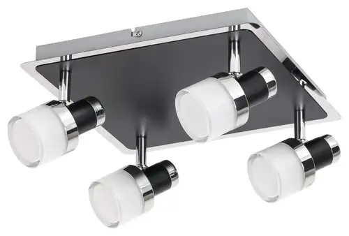 RABALUX Harold,kupatilska,LED20W,IP44,chrom/crna/opal