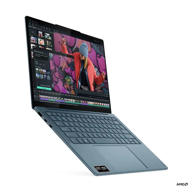 LENOVO Yoga Slim 7 14AKP10, 14" WUXGA OLED, AMD Ryzen AI 7 345, 32GB, 1TB SSD, bez punjaca, SR, DOS, tirkiz (83JY009EYA)