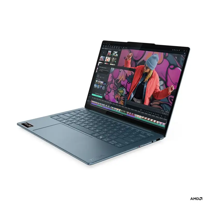 LENOVO Yoga Slim 7 14AKP10, 14" WUXGA OLED, AMD Ryzen AI 7 345, 32GB, 1TB SSD, bez punjaca, SR, DOS, tirkiz (83JY009EYA)