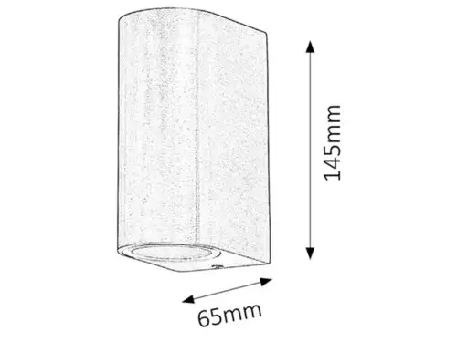 RABALUX Chile spoljna zidna lampa GU10 2x35W IP44 2