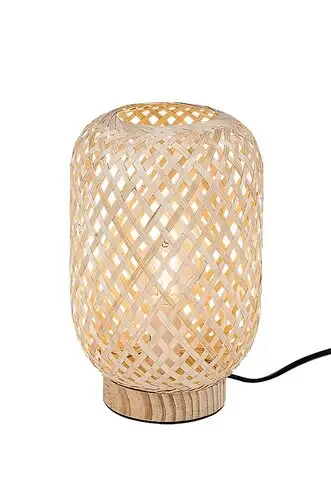RABALUX Alinafe, stona lampa sa ratanskim abažurom, E14 1x25W, IP20