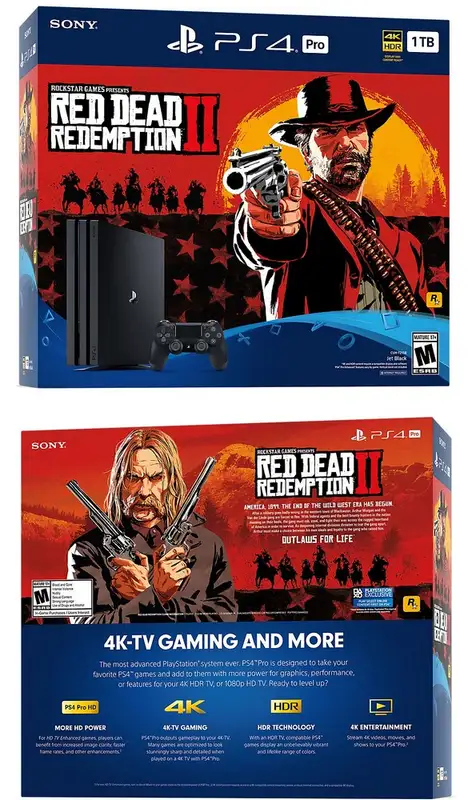 SONY PS4 1TB Pro + Red Dead Redemption 2