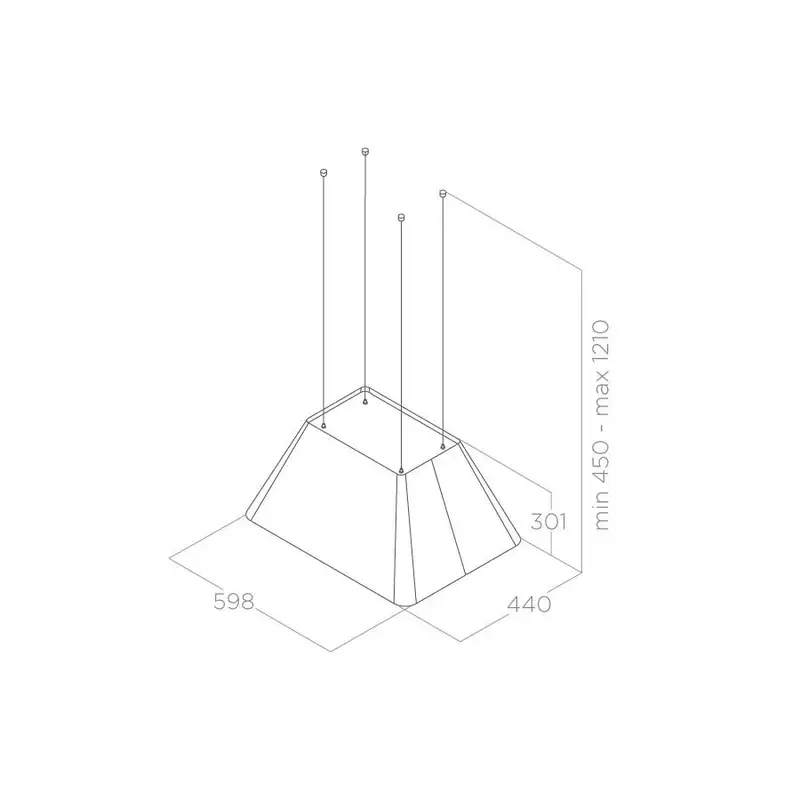 ELICA IKONA LIGHT WH F 60