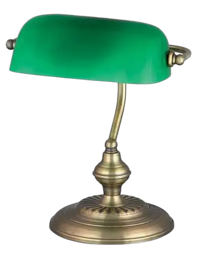 RABALUX Bank stona lampa, E27, bronza/zelena