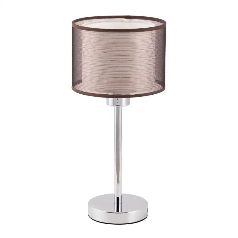 RABALUX Anastasia stona lampa E27 60W hrom/braon