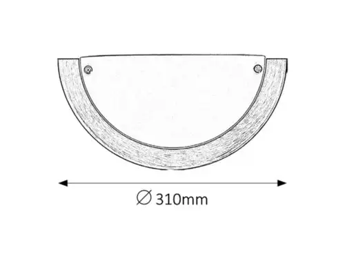 RABALUX Ufo zidna lampa D31 E27 60Wbronza