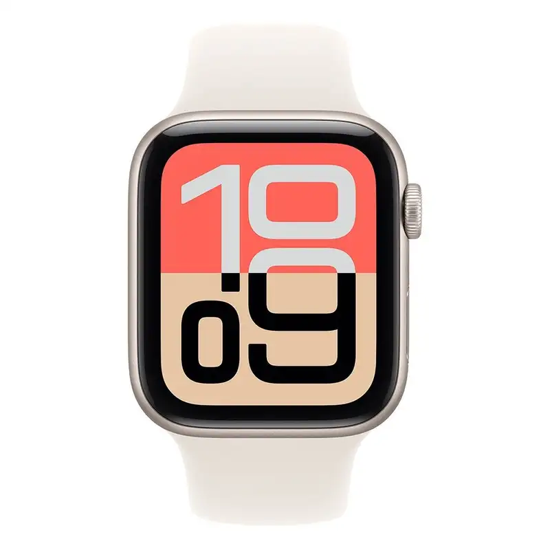 APPLE Watch SE 3 Cellular 44mm Starlight Aluminium Case with Starlight Sport Band - M/L mepf4rk/a