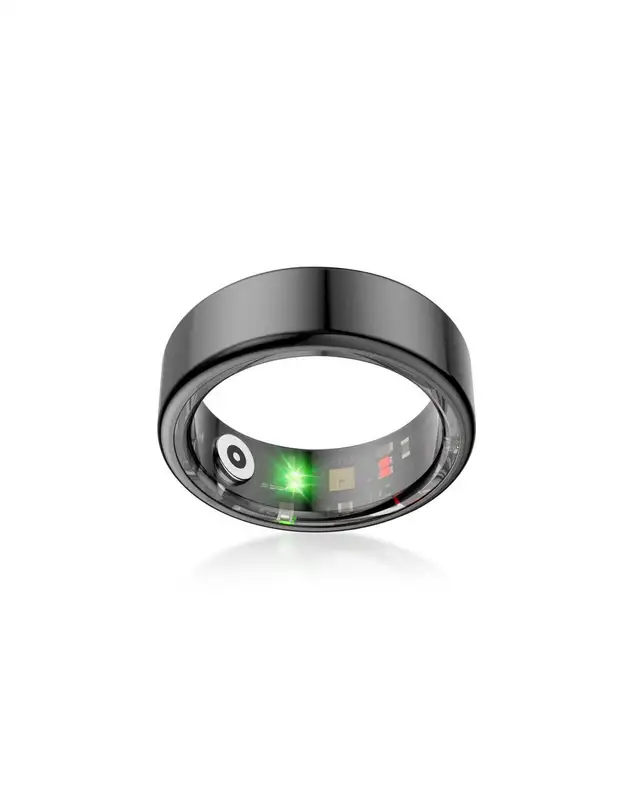 KSIX Smart Ring Size 07 Black BSR01N07
