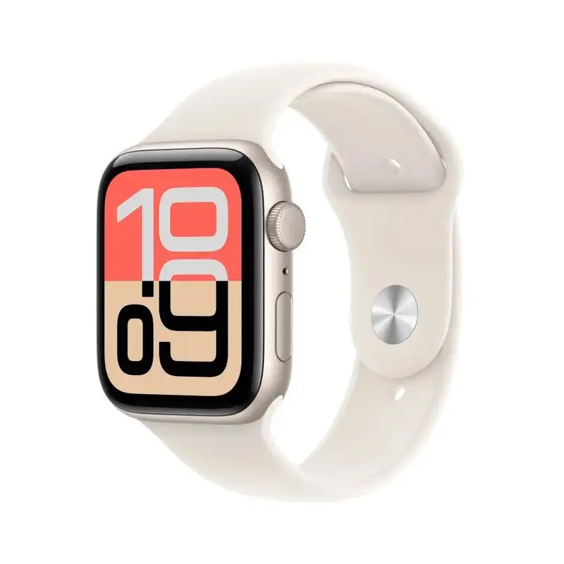 APPLE Watch SE 3 GPS 44mm Starlight Aluminium Case with Starlight Sport Band - M / L mehj4rk / a