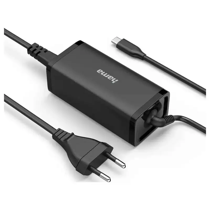 HAMA Univerzalni USB-C punjac za laptop 5–20V/100W, GaN, PD