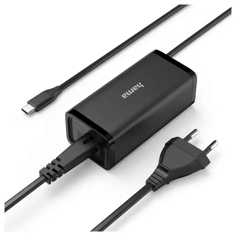 HAMA Univerzalni USB-C punjac za laptop 5–20V/100W, GaN, PD
