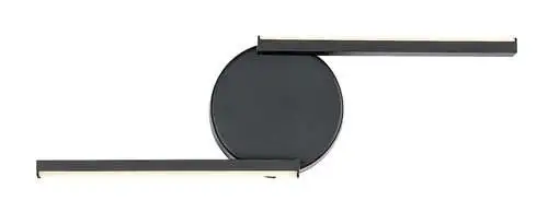 RABALUX Sabira, LED zidna lampa crna 340lm-790lm, 4000K 8W IP20