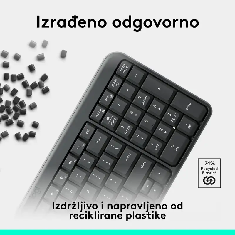 LOGITECH K250 Graphite US 920-013451 Bezicna Tastatura
