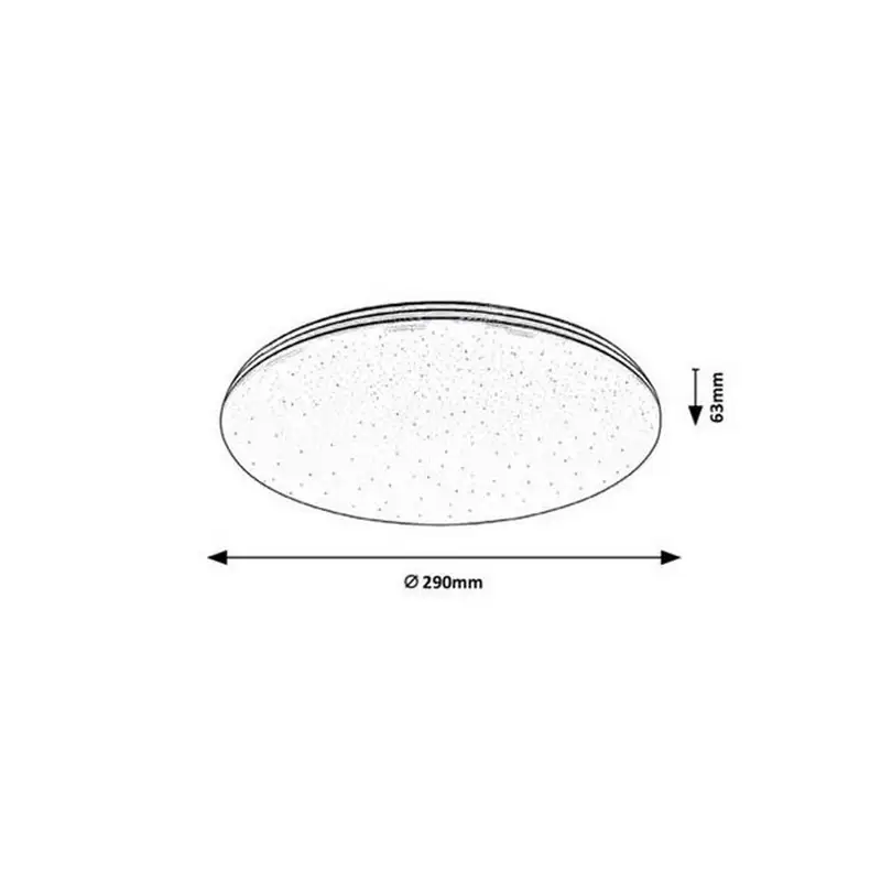 RABALUX Toma kupatilska plafonjera LED 20W 4000K hrom 29cm IP44