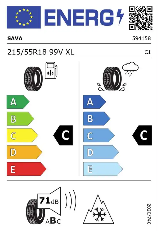 SAVA 215/55R18 99V ALL WEATHER XL All Season