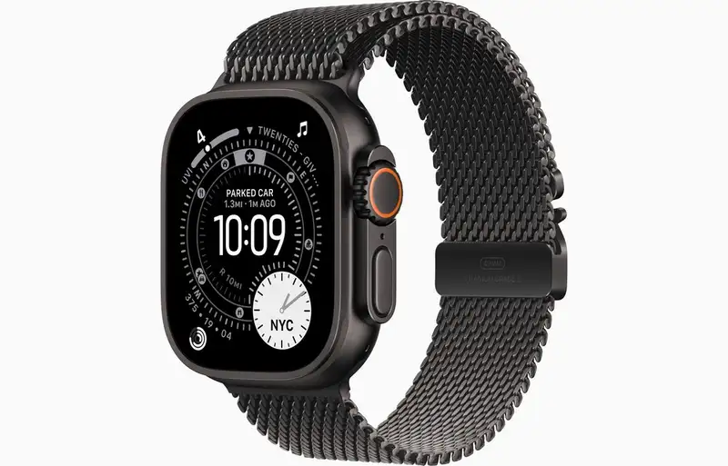 APPLE Watch Ultra 3 Cellular 49mm Black Titanium Case with Black Titanium Milanese Loop - Small mf1n4se/a