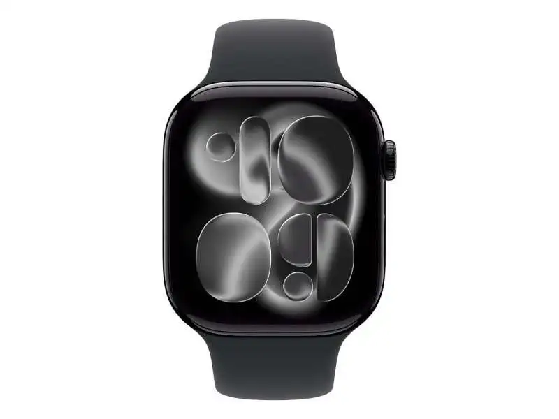 APPLE Watch S11 GPS 46mm Jet Black Aluminium Case with Black Sport Band - S/M meuw4rk/a