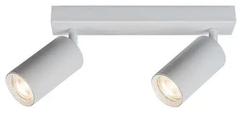 RABALUX Solo, plafonska bela metal spot lamp, 2xGU10