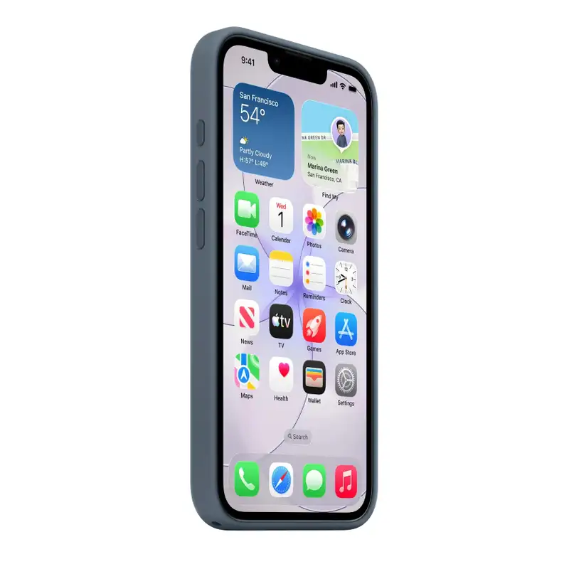 APPLE iPhone 17e Silicone Case with MagSafe - Anchor Blue mhwe4zm/a