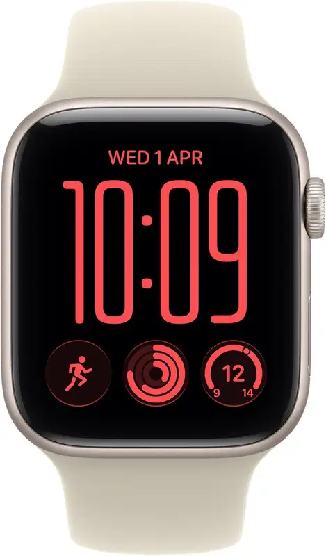 APPLE Watch SE3 v2 GPS 40mm Starlight Aluminium Case with Sand Sport Band - S/M mjkr4rk/a