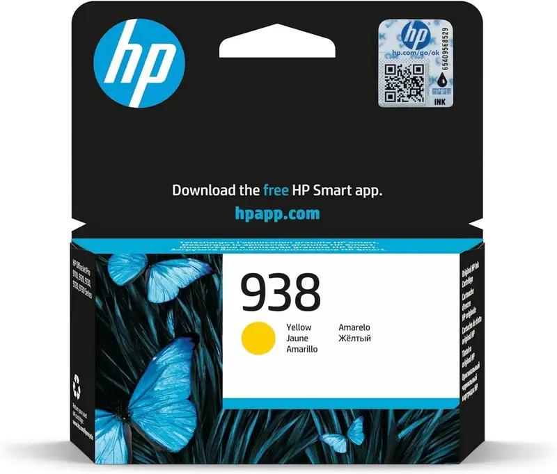 HP 938 Original Ink Cartridge Yellow (4S6X7PE)