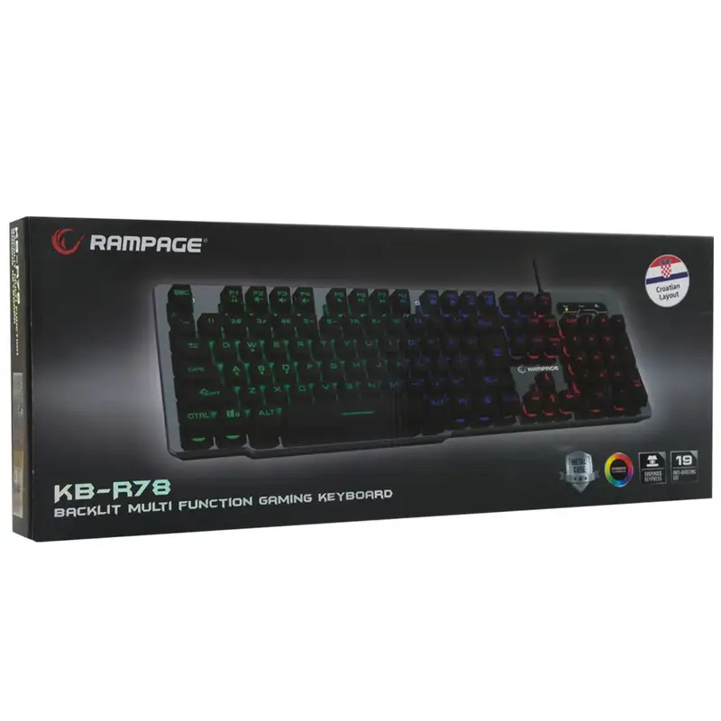 RAMPAGE KB-R78 GRAY/BLACK