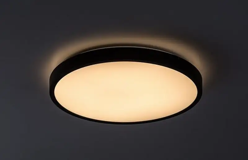 RABALUX Alenzo, LED plafonjera sa daljinskim, dimabilna, 24W, 3000-6000K, 35.5cm, IP44, crna