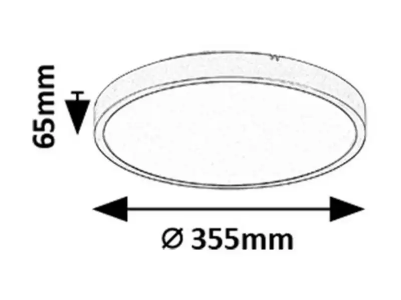 RABALUX Alenzo, LED plafonjera sa daljinskim, dimabilna, 24W, 3000-6000K, 35.5cm, IP44, crna