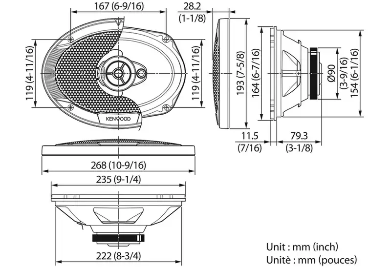 KENWOOD KFC-S6976EX