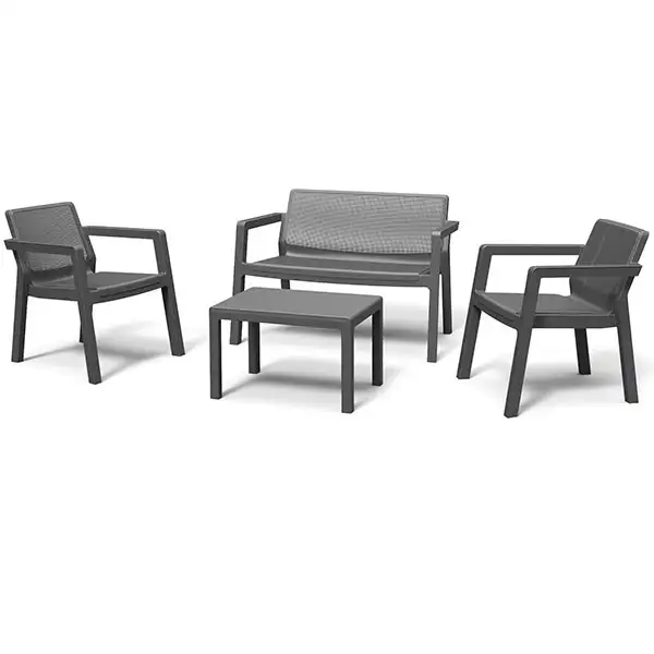 KETER Bastenski set Emilly Patio bez jastuka, grafit