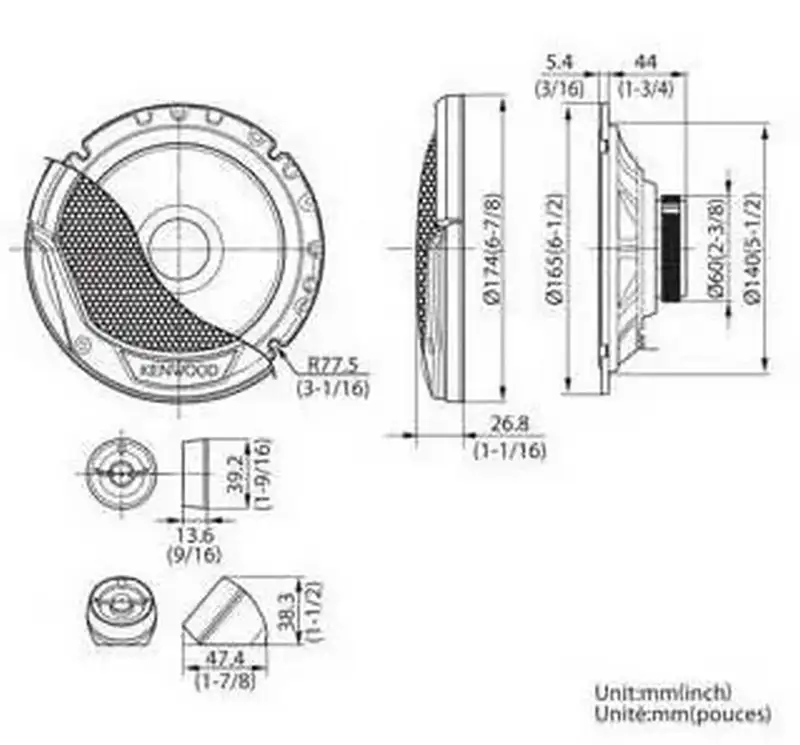 KENWOOD KFC-E170P