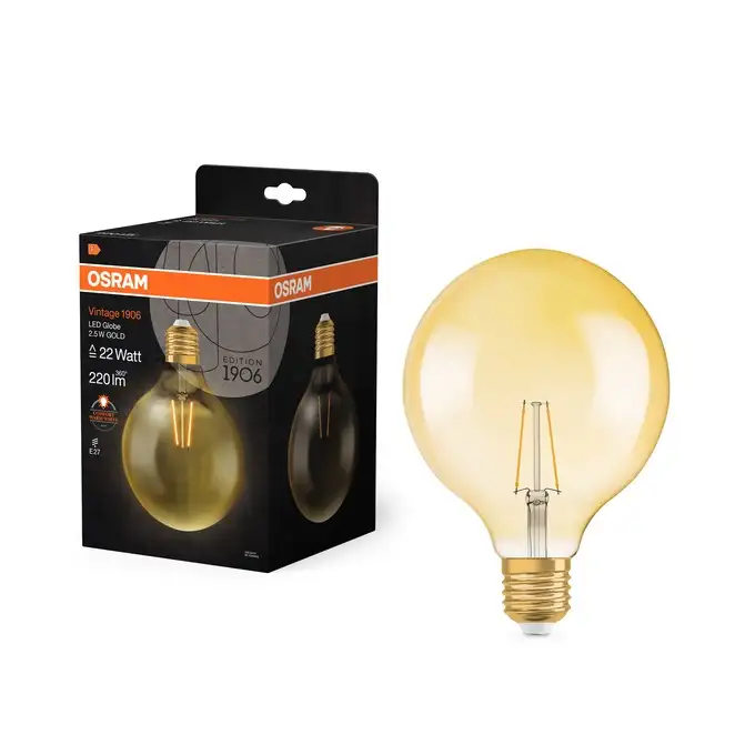 OSRAM Vintage 1906 LED  GOLD 22 3W/824 E27