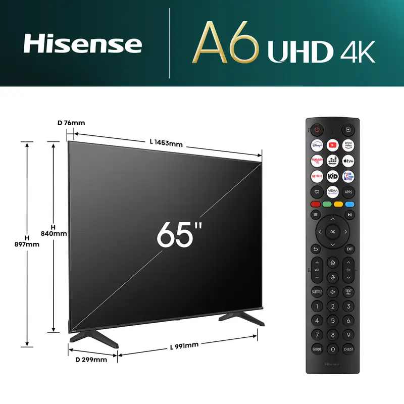 HISENSE 65A6N