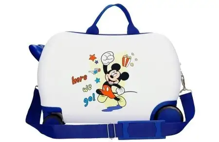DISNEY MICKEY HERE WE GO deciji kofer na tockicima