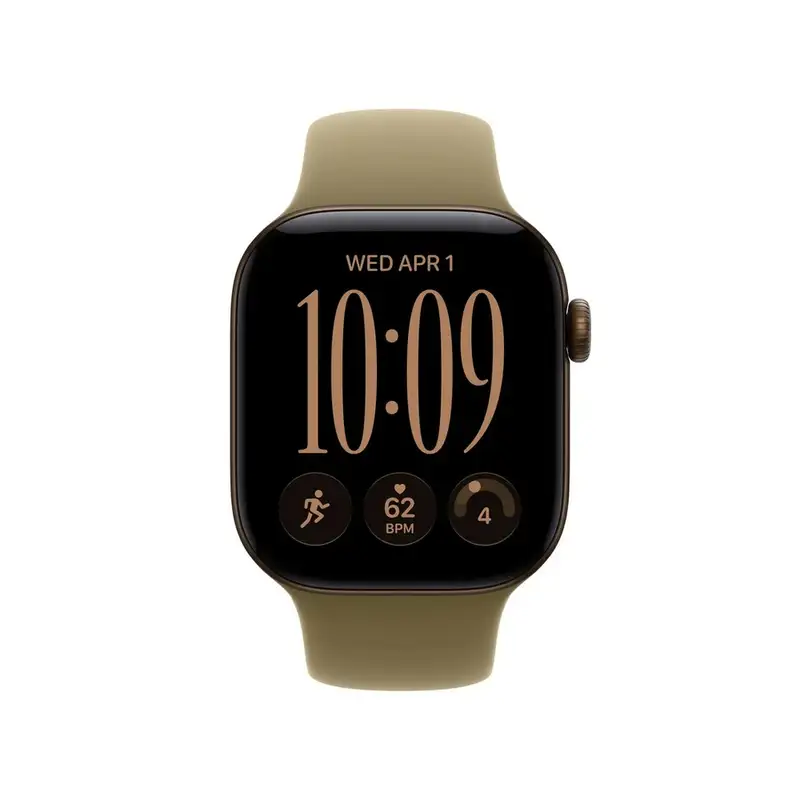 APPLE Watch S12 GPS 42mm Dark Bronze Aluminium Case with Olive Sport Band - M/L mjeg4wf/a