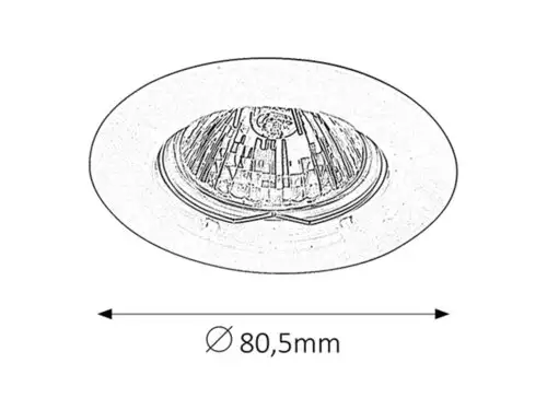 RABALUX Spot relight GU5.3 12V 50W mat hrom