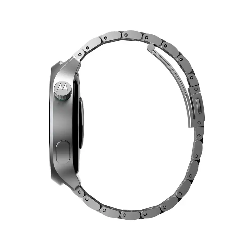 MOTOROLA Smart Watch Matte Silver + Pantone Herbal Garden band